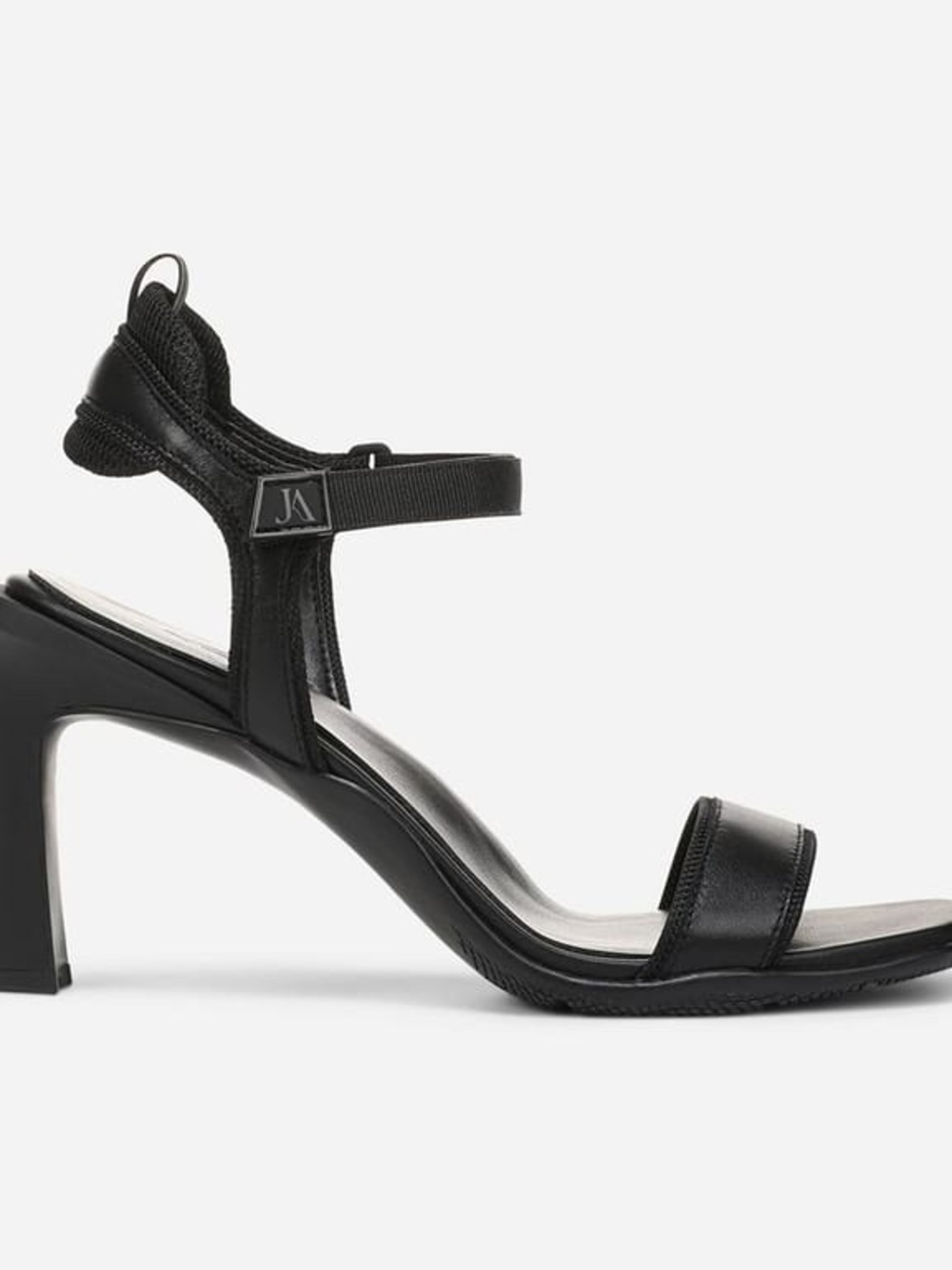 Naturalizer Nova-Shaft Black Strappy Heeled Sandals - Size 8M - NWOB